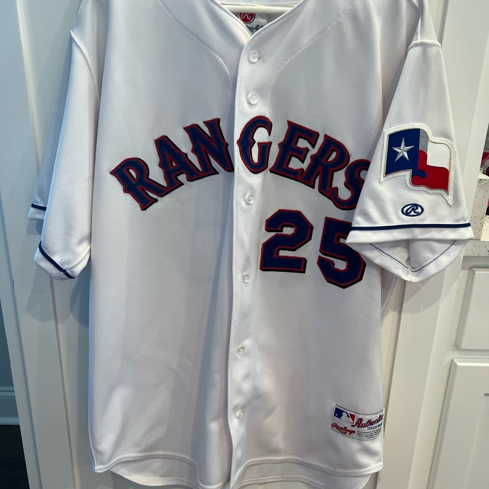 Palmeiro Rangers Authentic Jersey - Picture 2 of 4